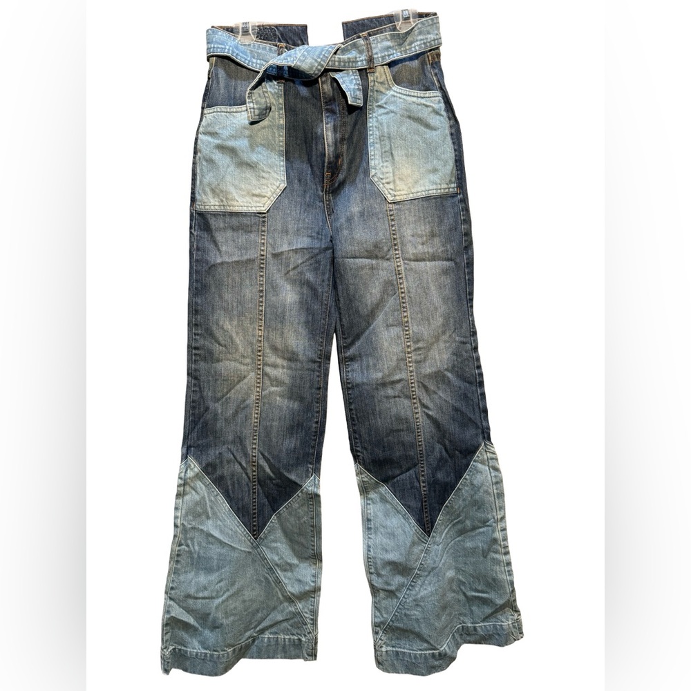 REVICE Flare two-tone jeans